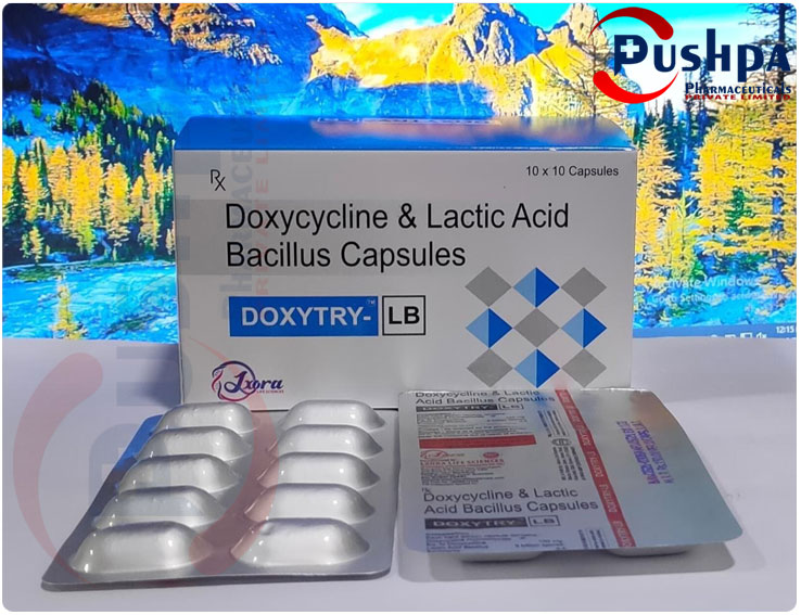 DOXYTRY-LB - DOXYCYCLINE HYDROCHLORIDE  & LACTIC ACID BACILLUS CAP
